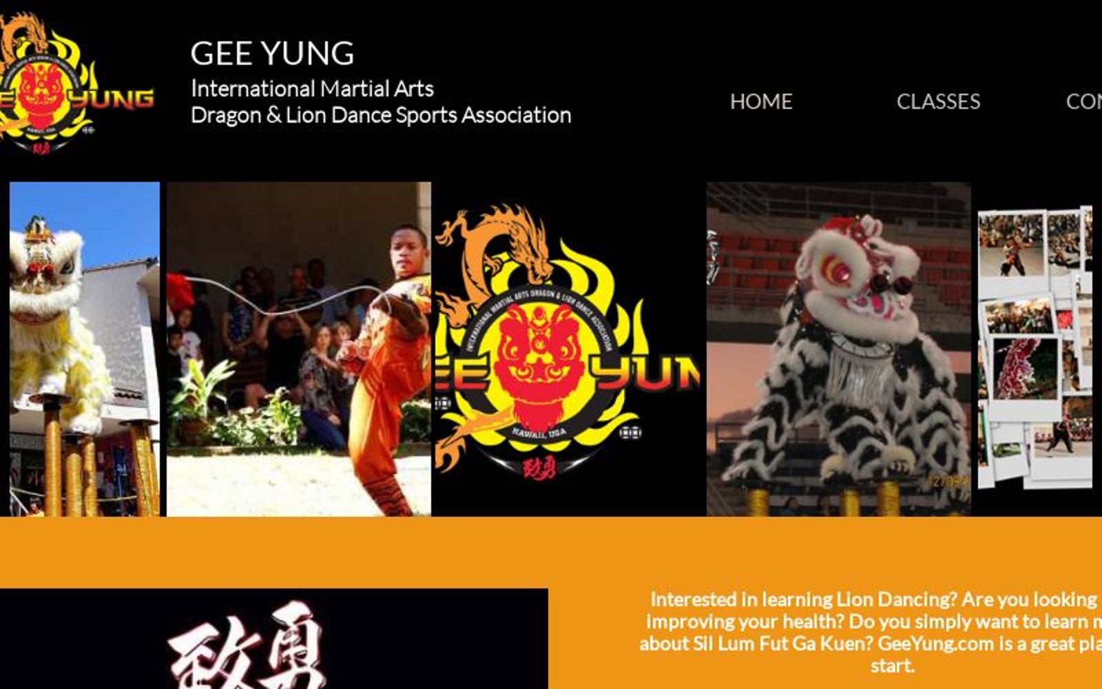 Gee Yung Chinese Martial Arts Dragon & Lion Dance Sports Association logo